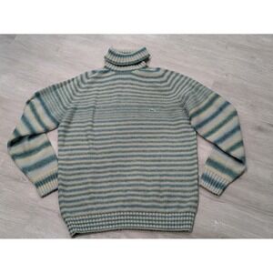 Vintage Lacoste Sweater Mens Large Wool Acrylic Made France Striped 90s